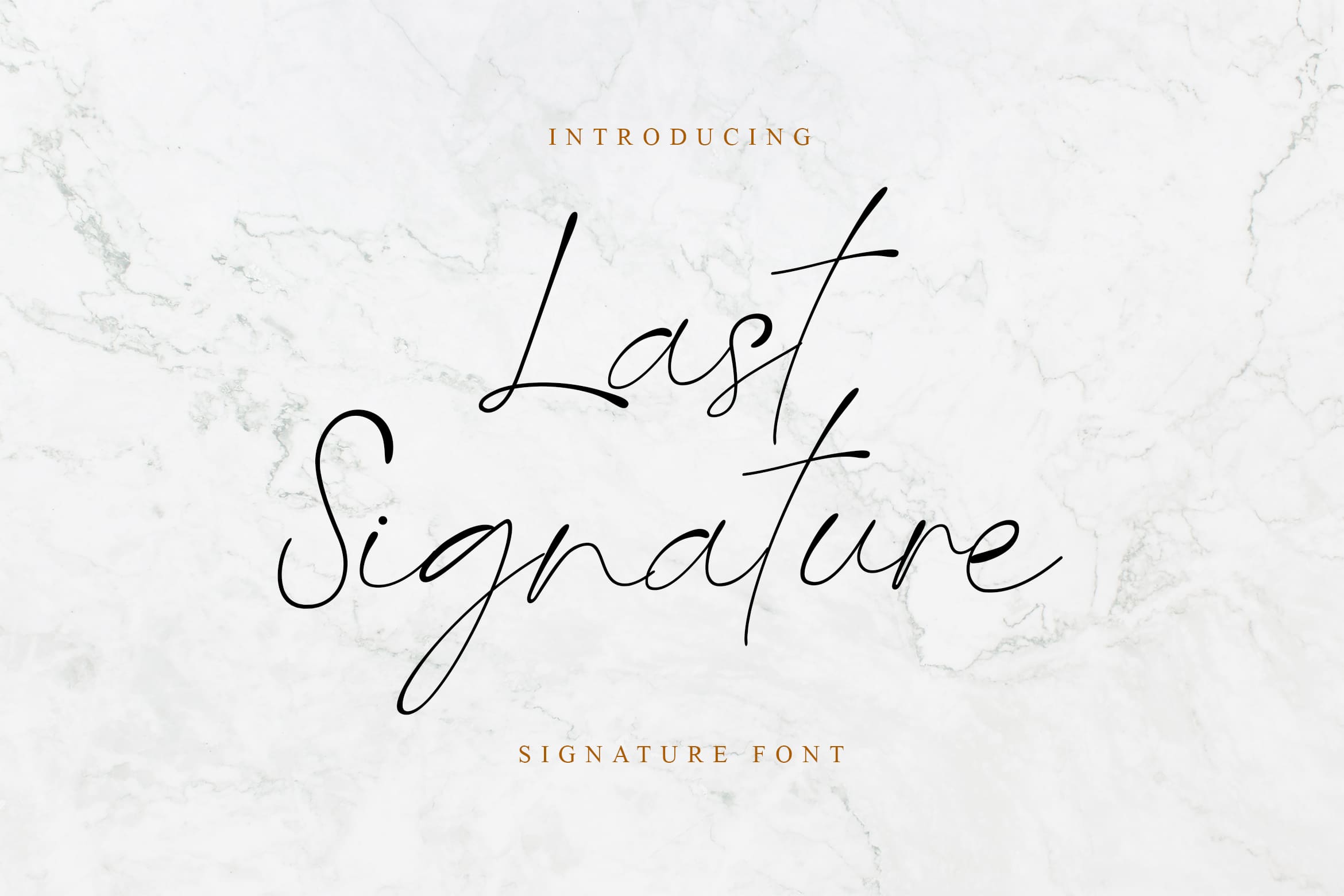 Schriftart Last Signature
